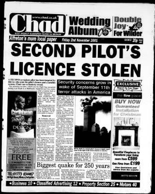 cover page of Chad (Alfreton) published on November 2, 2001