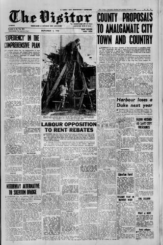 cover page of Morecambe Visitor published on November 2, 1966