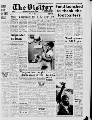 cover page of Morecambe Visitor published on May 22, 1968