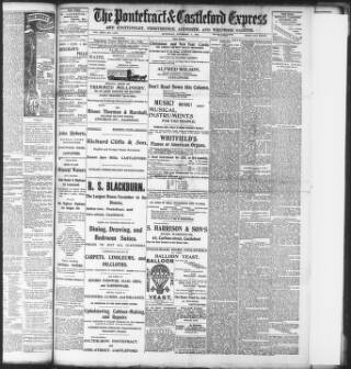 cover page of Pontefract & Castleford Express published on November 2, 1901