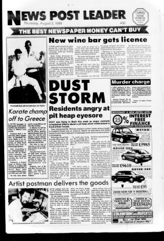 cover page of Blyth News Post Leader published on August 2, 1990