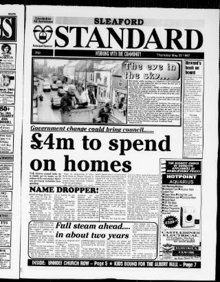 cover page of Sleaford Standard published on May 22, 1997