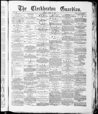 cover page of Cleckheaton & Spenborough Guardian published on June 13, 1879