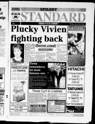 cover page of Spilsby Standard published on June 13, 1997