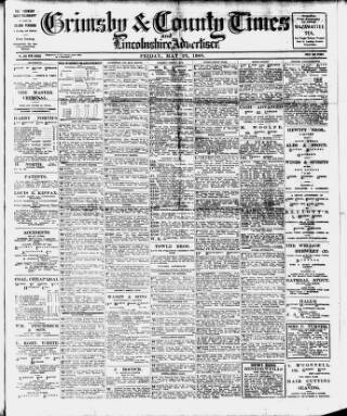 cover page of Grimsby & County Times published on May 22, 1908
