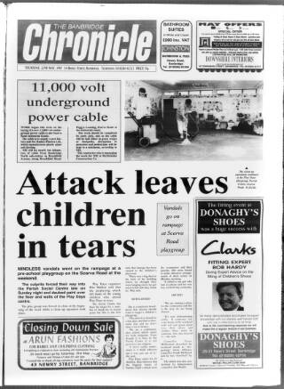 cover page of Banbridge Chronicle published on May 22, 1997
