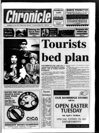 cover page of Banbridge Chronicle published on April 1, 1999