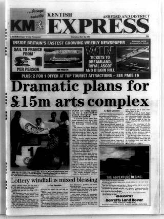 cover page of Kentish Express published on May 22, 1997