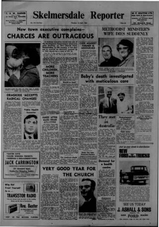 cover page of Skelmersdale Reporter published on April 1, 1965