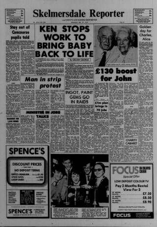 cover page of Skelmersdale Reporter published on May 24, 1978