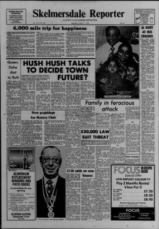 cover page of Skelmersdale Reporter published on August 2, 1978