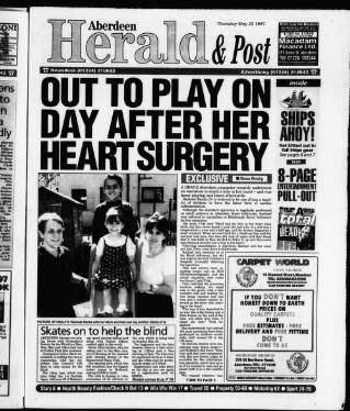 cover page of Aberdeen Herald & Post published on May 22, 1997