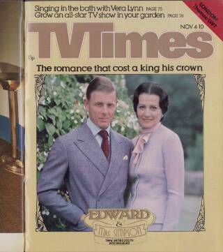 cover page of TV Times published on November 2, 1978