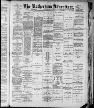 cover page of Rotherham Advertiser published on April 1, 1893