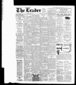 cover page of Dromore Leader published on April 1, 1944