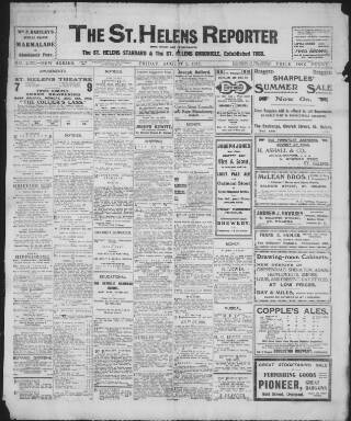 cover page of St. Helens Reporter published on August 2, 1912