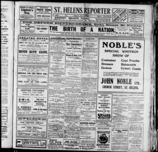 cover page of St. Helens Reporter published on May 10, 1918