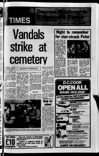 cover page of South Yorkshire Times and Mexborough & Swinton Times published on May 22, 1981