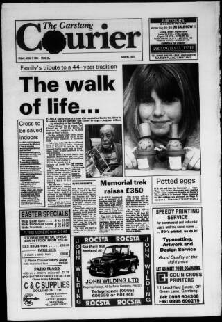 cover page of Garstang Courier published on April 1, 1994