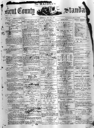 cover page of Kent County Standard published on May 22, 1875
