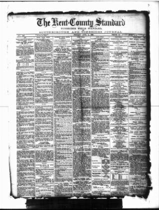 cover page of Kent County Standard published on August 2, 1889