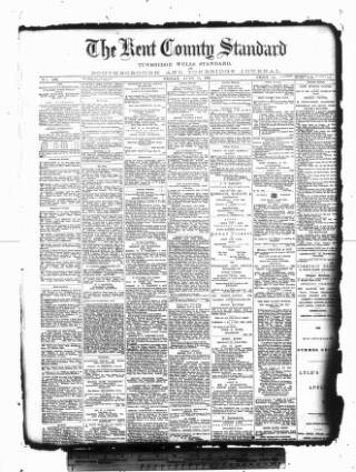 cover page of Kent County Standard published on June 13, 1890