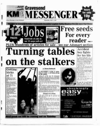 cover page of Gravesend Messenger published on April 1, 1998