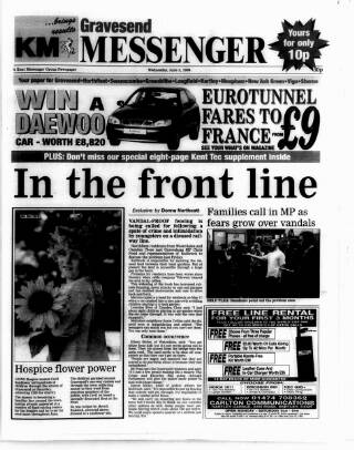 cover page of Gravesend Messenger published on June 3, 1998