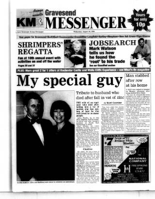 cover page of Gravesend Messenger published on August 26, 1998