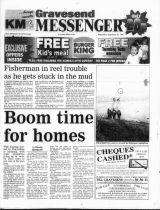 cover page of Gravesend Messenger published on September 22, 1999