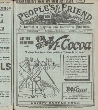 cover page of People's Friend published on April 1, 1901