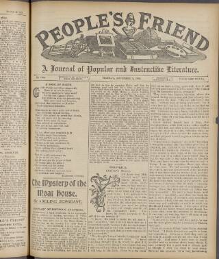 cover page of People's Friend published on November 2, 1903