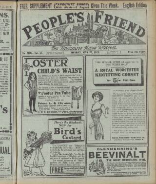 cover page of People's Friend published on May 22, 1911