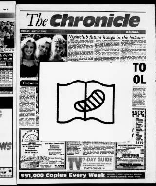 cover page of Walsall Chronicle published on May 22, 1992