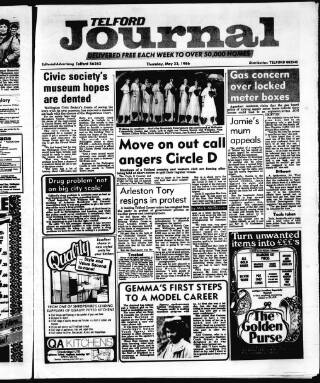 cover page of Telford Journal published on May 22, 1986