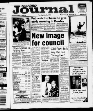 cover page of Telford Journal published on May 22, 1997