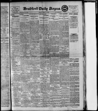 cover page of Bradford Daily Argus published on April 1, 1910