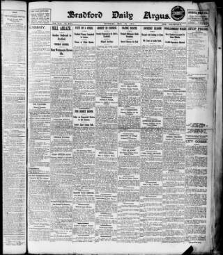 cover page of Bradford Daily Argus published on May 22, 1913