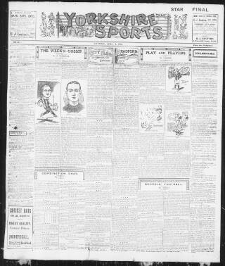 cover page of Yorkshire Sports published on April 1, 1911