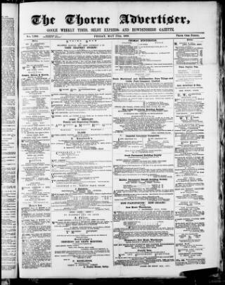 cover page of Isle of Axholme & Thorne Advertiser published on May 17, 1889