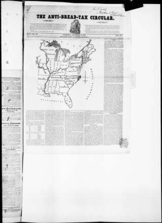 cover page of Anti Corn-Law Circular published on November 4, 1841