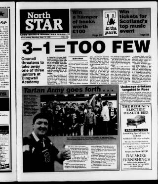 cover page of North Star and Farmers' Chronicle published on June 13, 1998