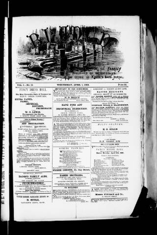 cover page of Bladud published on April 1, 1885