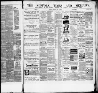 cover page of Suffolk Mercury published on May 22, 1885