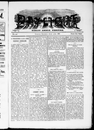 cover page of Daylight published on April 14, 1888