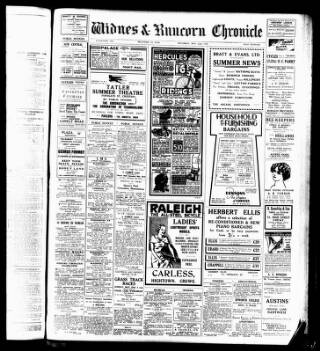 cover page of Widnes & Runcorn Chronicle published on May 22, 1937