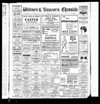 cover page of Widnes & Runcorn Chronicle published on April 1, 1939