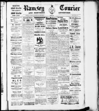 cover page of Isle of Man Courier published on August 2, 1918