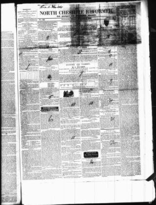 cover page of North Cheshire Reformer published on November 2, 1838