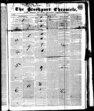 cover page of North Cheshire Reformer published on May 22, 1840